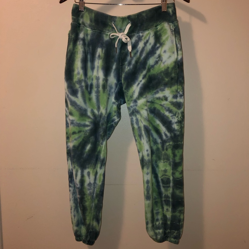 NSF Sayde Tie Dyed 100% Cotton Jogger/or Sweatpants,Size-Med Color-CloverTie Dye